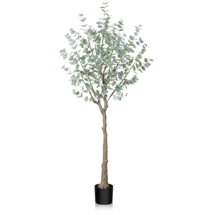 Primrue Adcock Faux Eucalyptus Tree in Pot & Reviews Wayfair